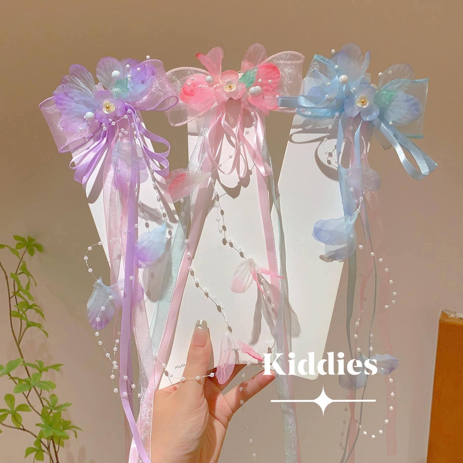 Fairy Bow flower clip