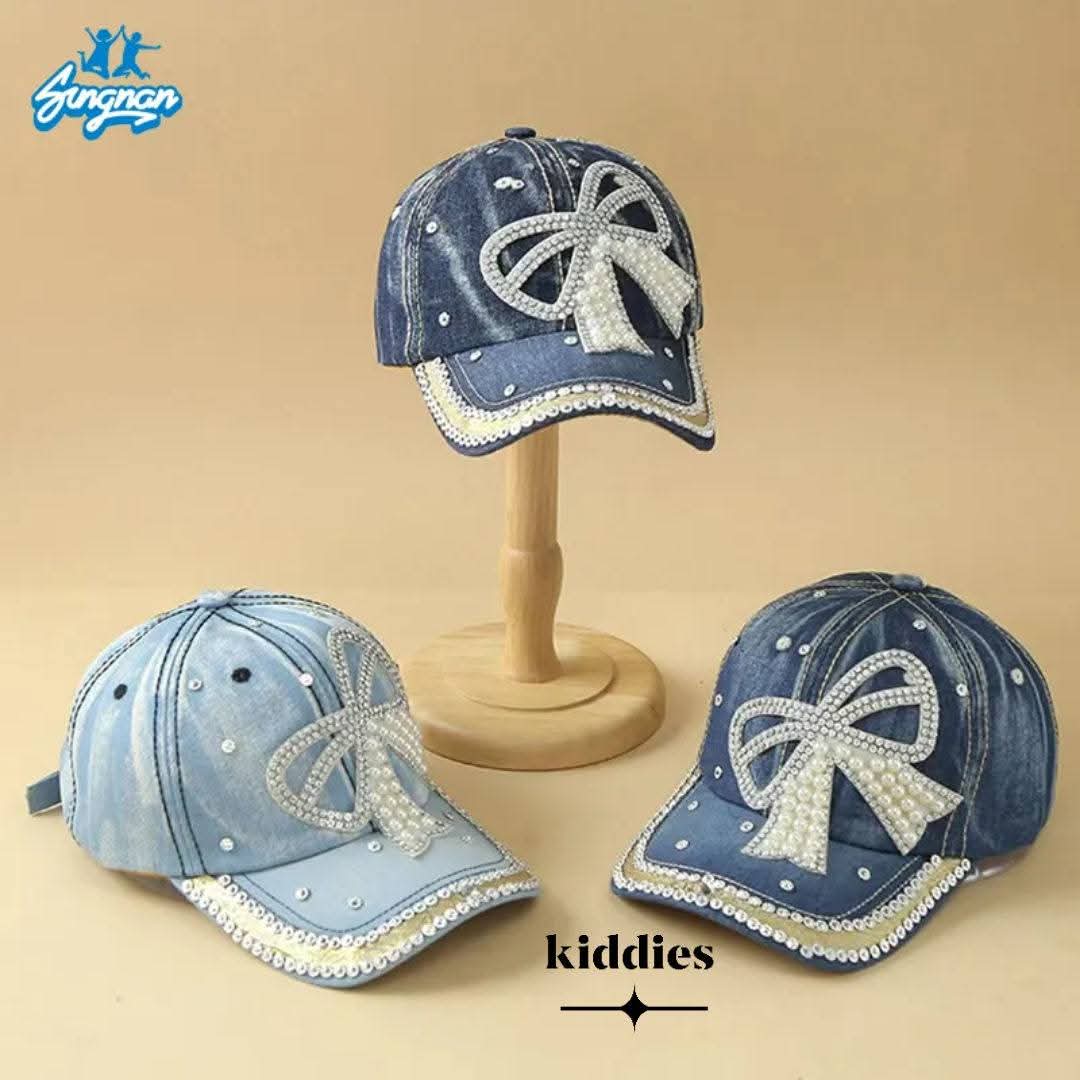 Denim luxury baseball cap