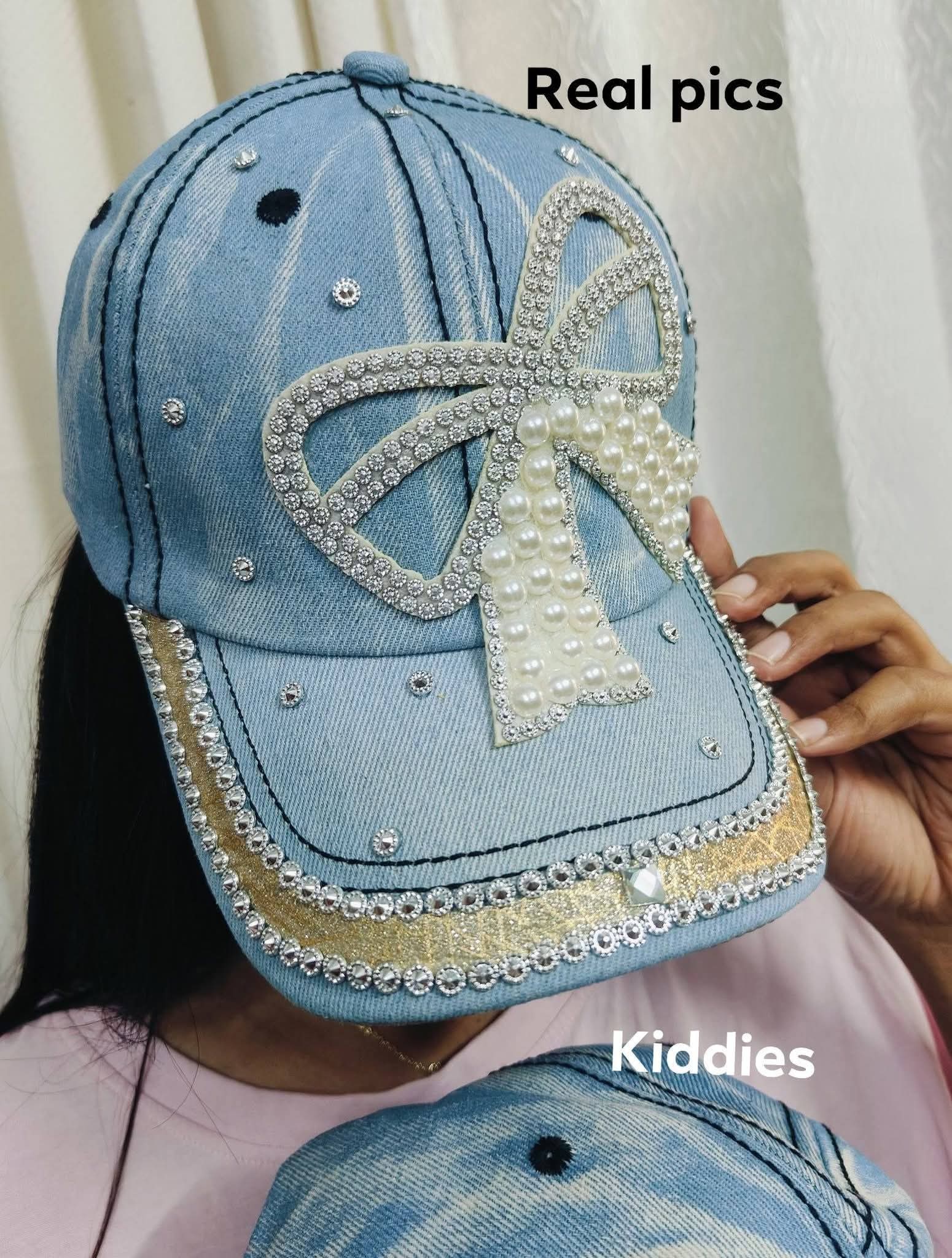 Denim luxury baseball cap