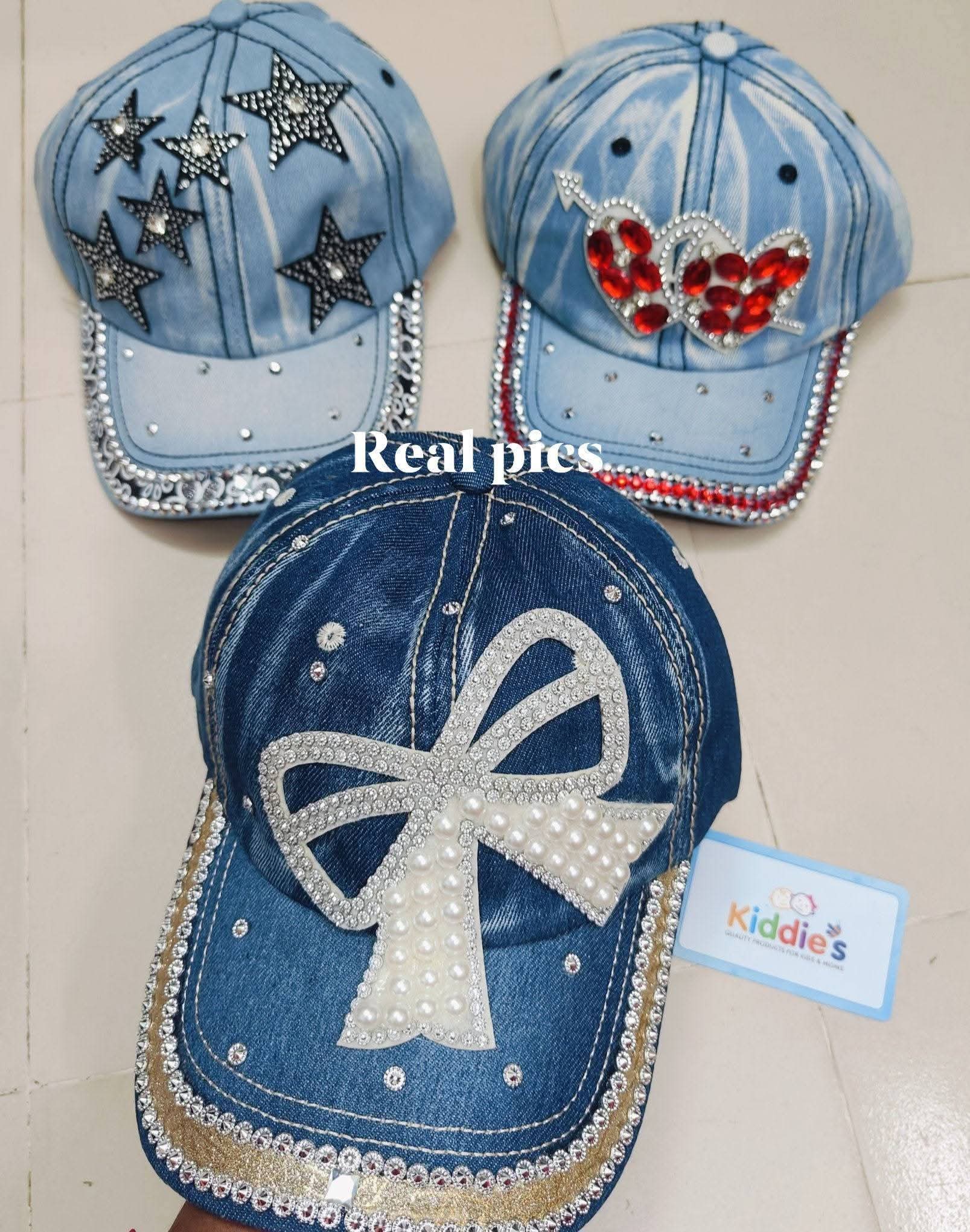 Denim luxury baseball cap