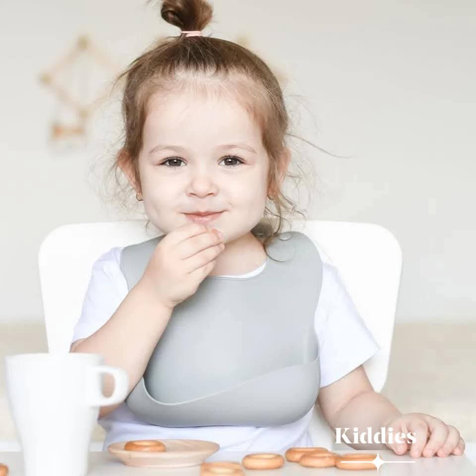Silicone Baby Feeding Set (Bowl + Bib)