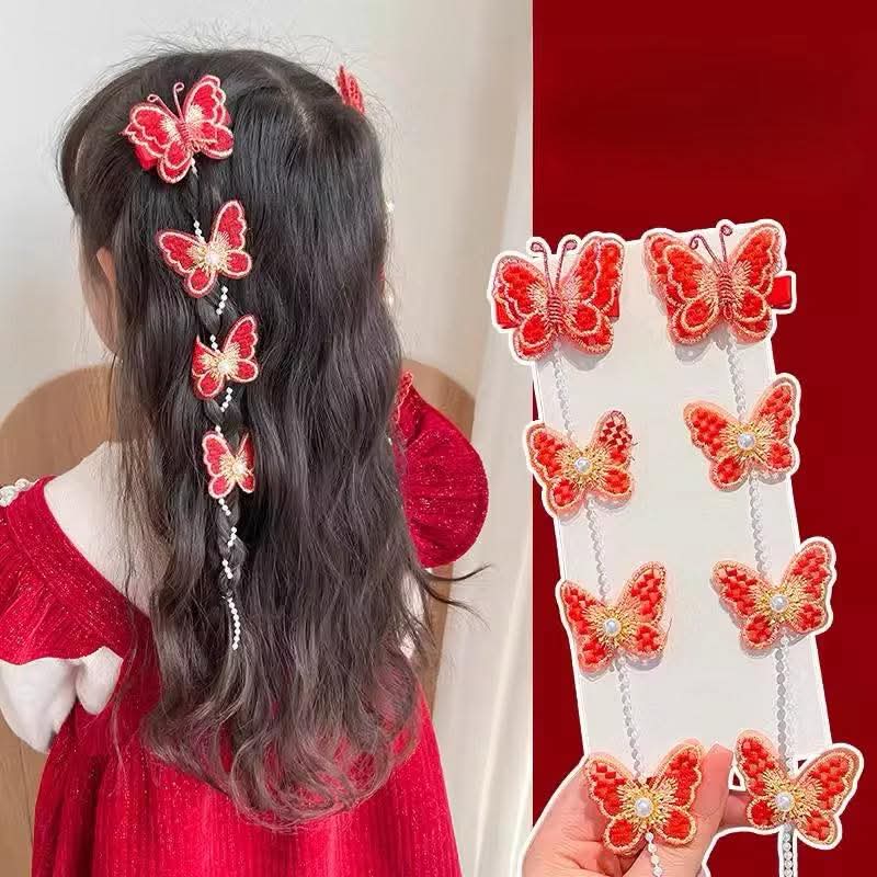 Red Butterfly Chain clip