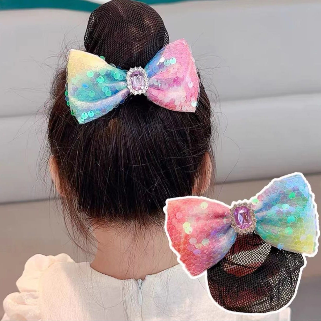 Sequence bow net bun